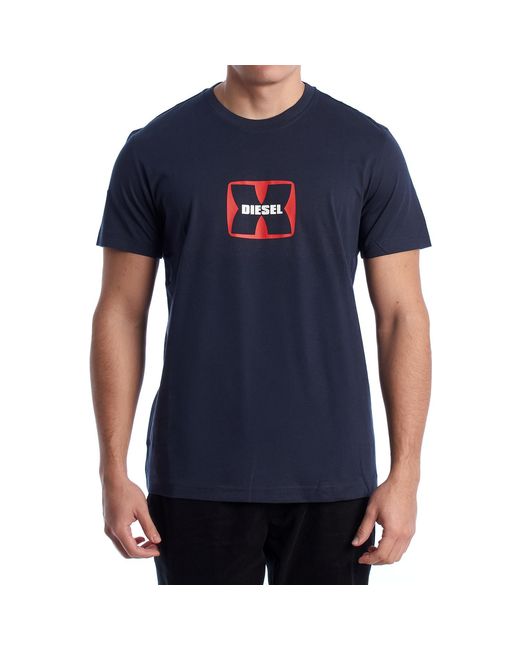 DIESEL Blue Slim Fit Short Sleeve T-Shirt A03848_Rpati for men