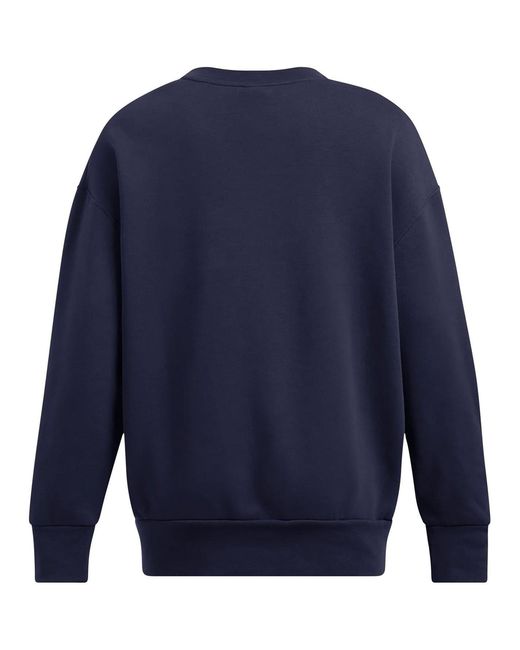 Under Armour Blue Oversize Fit Crew Neck Long Sleeve Sweatshirt