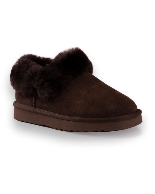 Aus Wooli Brown Australia Sheepskin Wool Coogee Traditional Ankle Slippers
