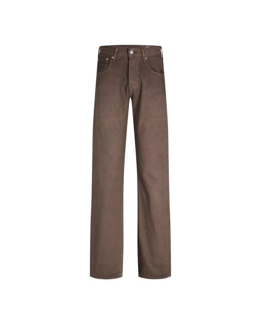 Levi's Brown Levi's 501 Original Lean Machine for men