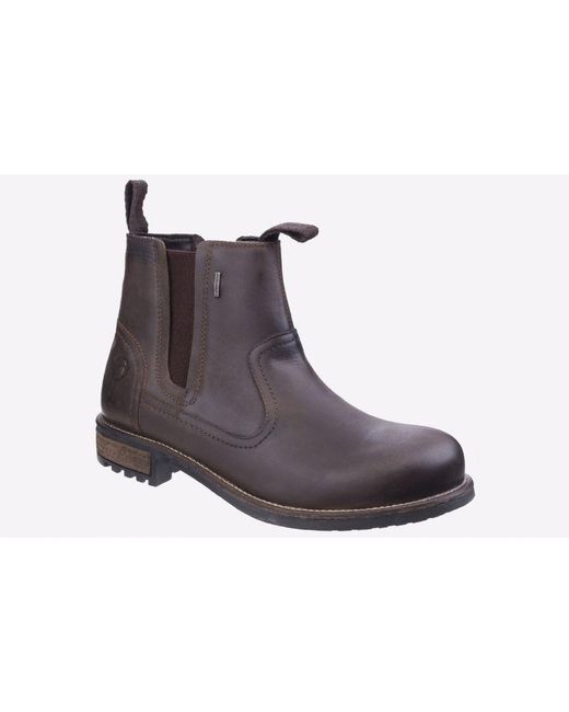 Cotswold Black Worcester Waterproof Boot for men