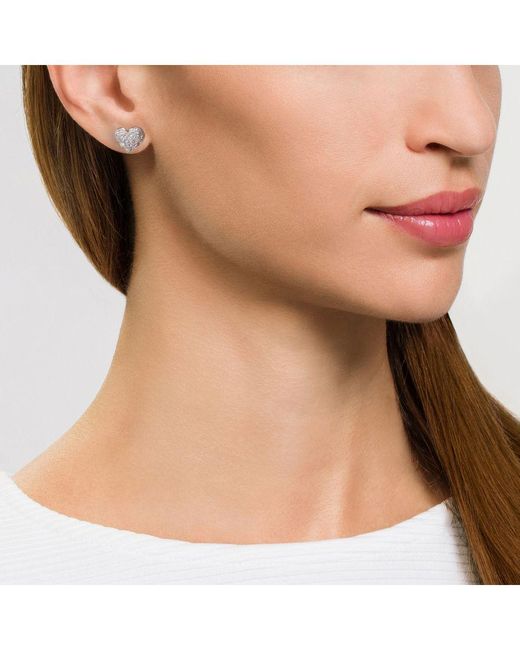 Orphelia Natural 'Hazel' 925 Sterling Stud Earrings