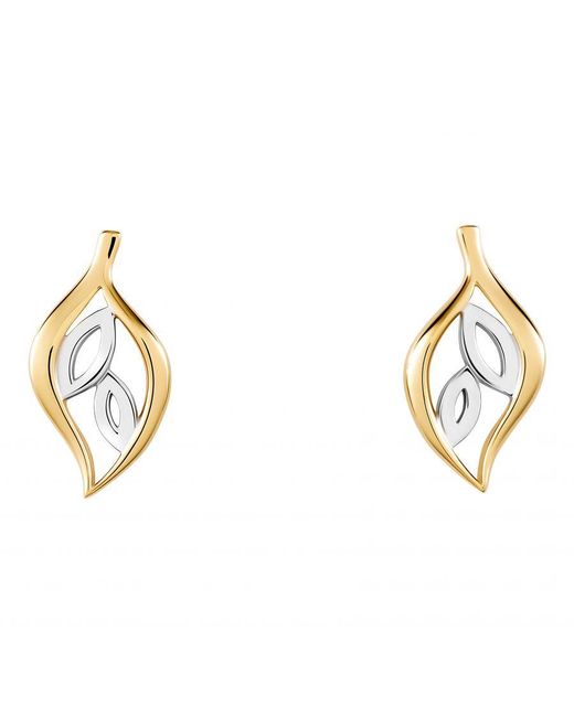 Orphelia Metallic 'Charlotte' 925 Sterling Stud Earrings
