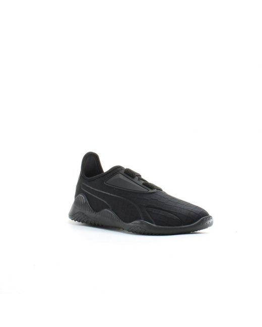 PUMA Black Mostro Textile Hook & Loop Trainers 363391 01