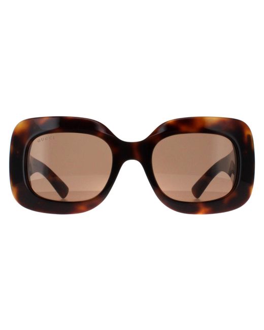 Gucci Brown Square Havana With Gg1695S