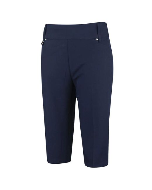 Island Green Blue Ladies Stretch Golf Shorts (Dark)