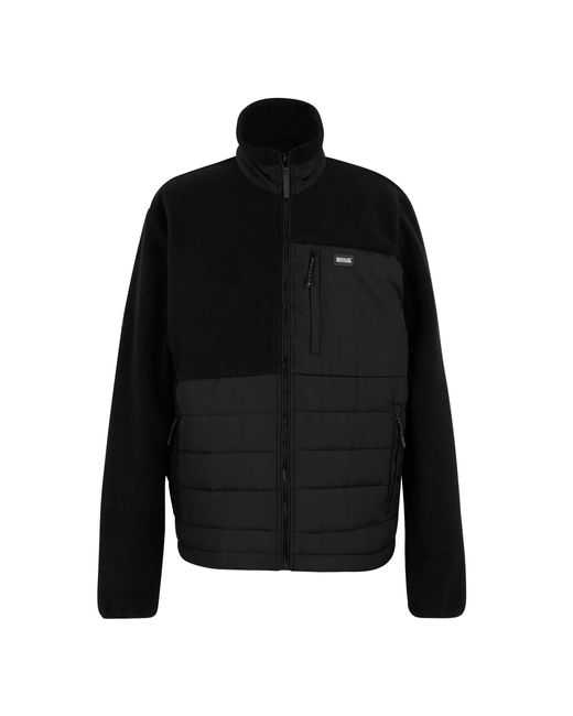Regatta Black Frankie Borg Full Zip Hybrid Jacket for men