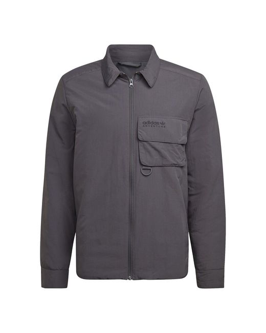 Adidas Originals Gray Adv Wntr Regular Fit Long Sleeve Shirt for men