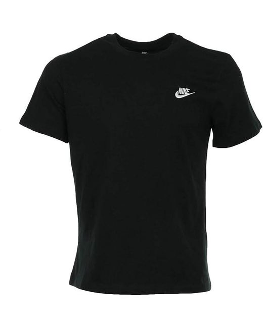Nike Black Sportswear Club T Shirt for men