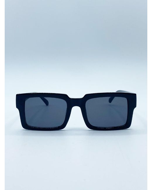 SVNX Blue Square Frame Sunglasses