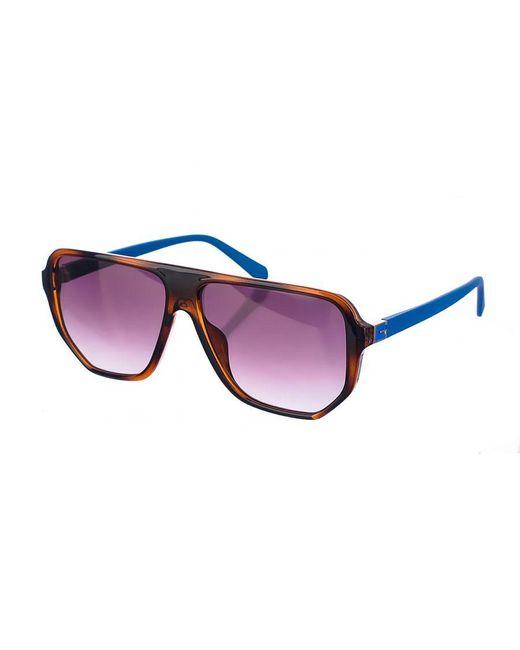 Guess Purple Acetate Sunglasses With Rectangular Shape Gu00003S