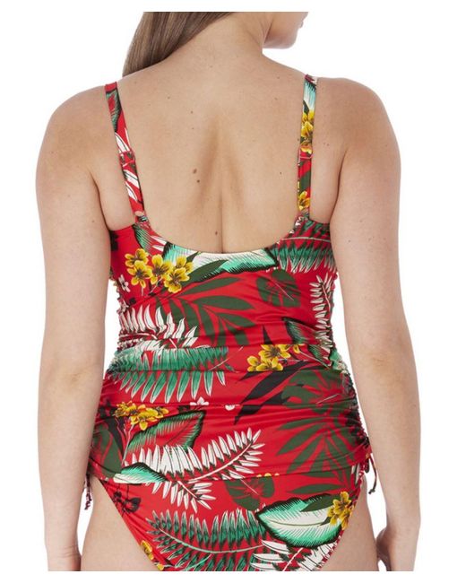 Fantasie Red Vilamoura Twist Front Tankini Top
