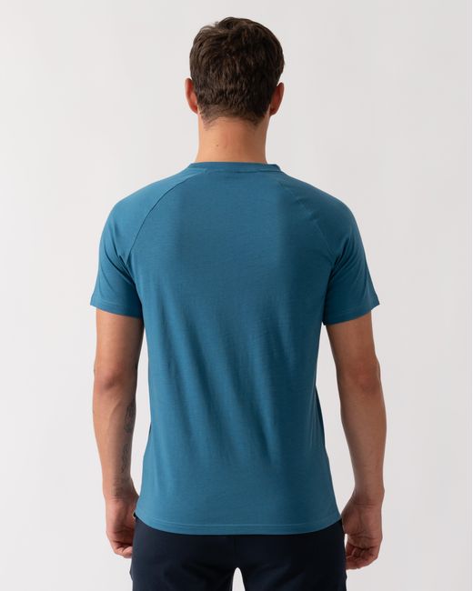 Boss Blue Slim Fit Beach T-Shirt for men