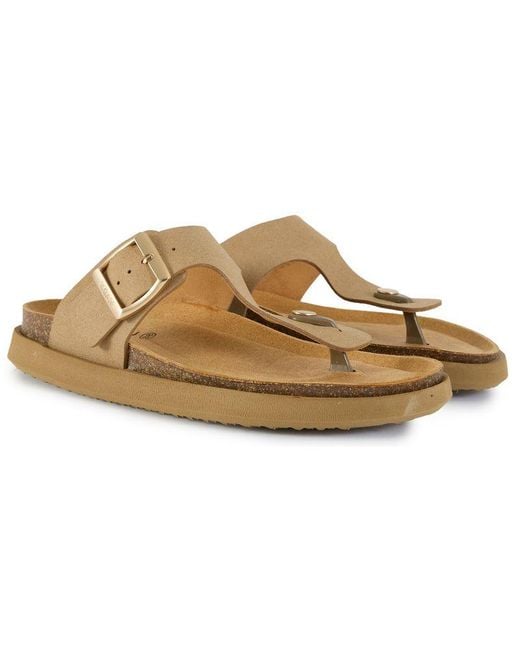 V.Gan Brown Vegan Marjoram Comfort Footbed Sandals