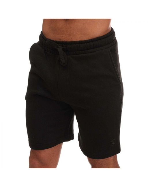 Duck and Cover Black Shawrtz Jog Shorts for men