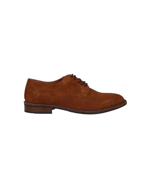 Howick Brown Derby Shoes for men