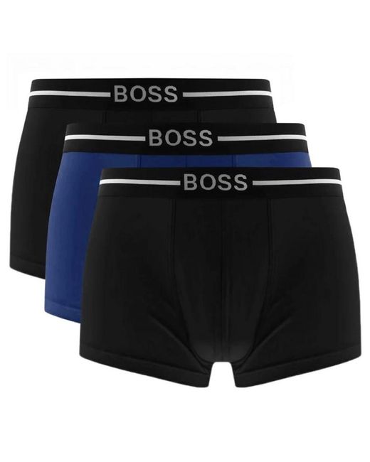 Boss Black Cotton 3 Pack Underwear for men