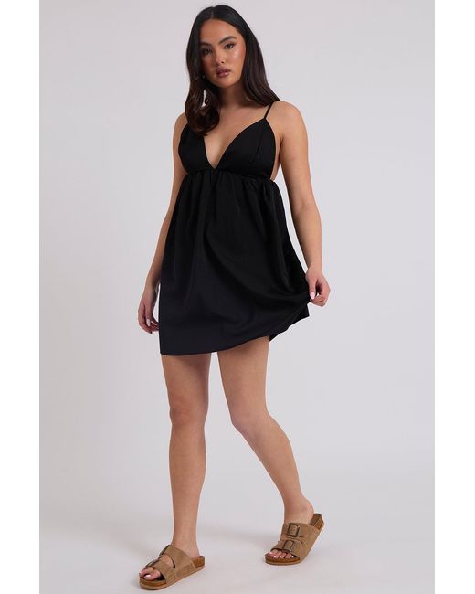 Urban Bliss Black Low Back Strappy Sun Dress