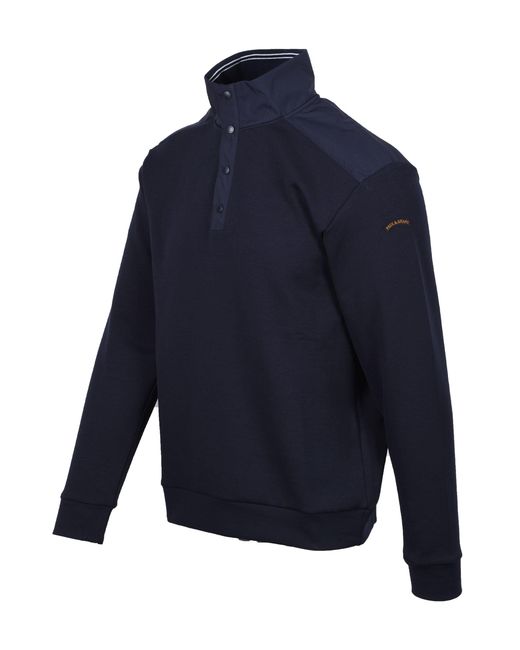 Paul & Shark Blue And Half Zip Sweatshirt Cotton for men