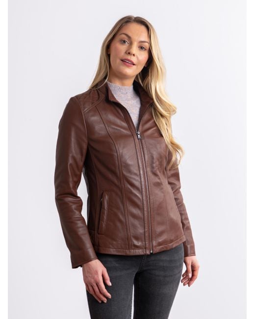 Lakeland Leather Brown Applethwaite Hooded Jacket