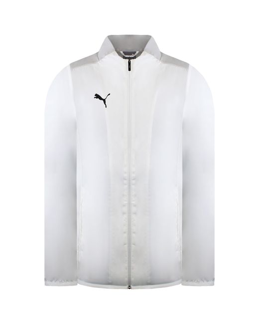 PUMA White Teamgoal Sideline Training Jacket for men