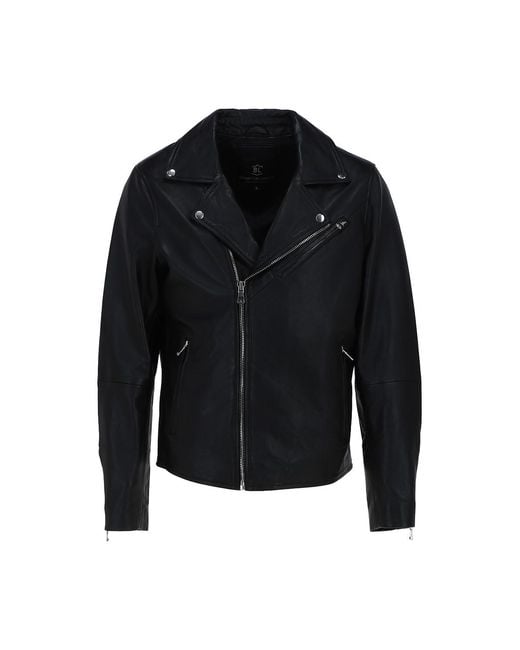 Brampton London Black 'Tempesta' Real Leather Biker Style Jacket for men