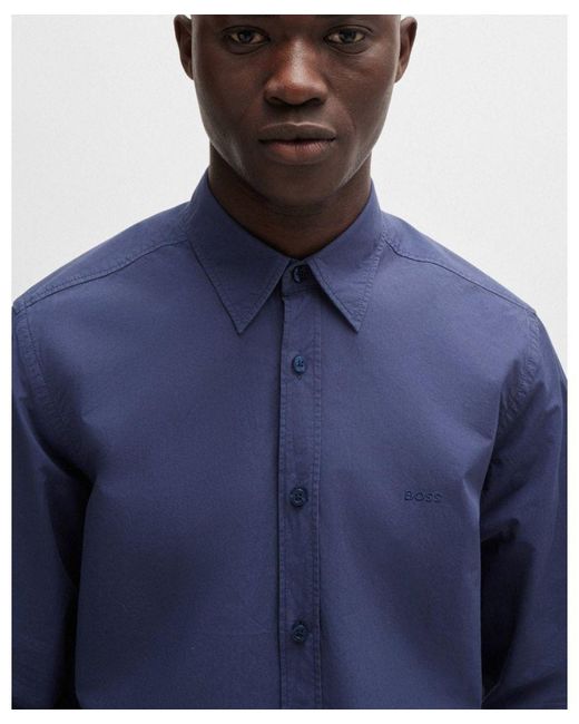 Boss Blue Boss Relegant 6 Regular-Fit Shirt for men