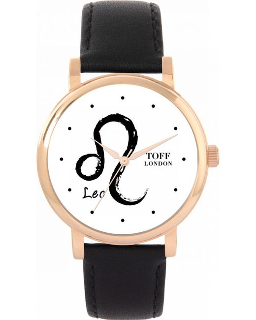 Toff London Black Tlws-35687 Ladies Leo Watch