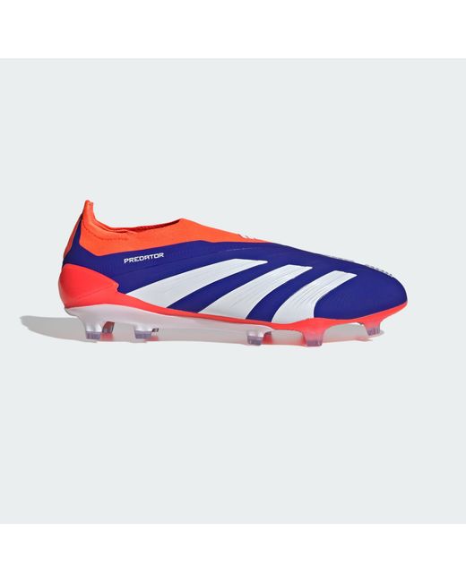 Adidas Originals Blue Predator Elite Laceless Firm Ground Boots