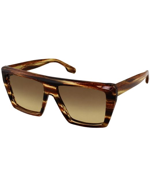 Victoria Beckham Brown Square Sunglasses