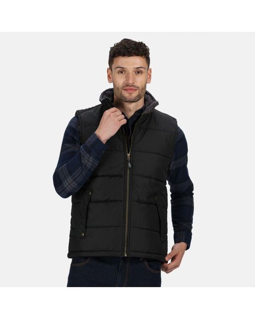 Regatta Black Standout Altoona Insulated Bodywarmer Jacket for men