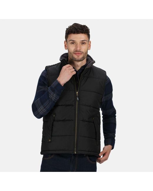 Regatta Black Standout Altoona Insulated Bodywarmer Jacket for men