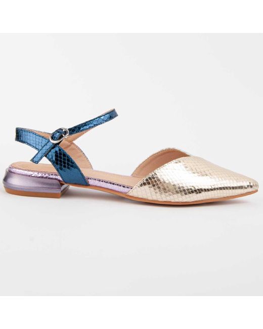 Montevita Blue Ballet Flats Baleri9