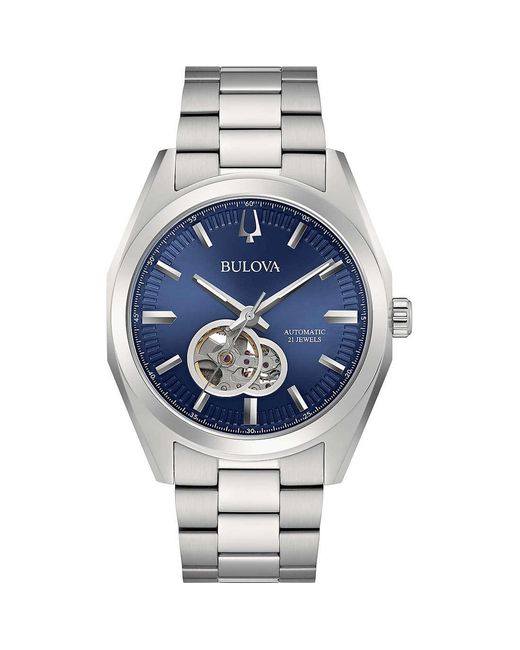 Bulova Metallic Surveyor Watch 96A275 Stainless Steel for men