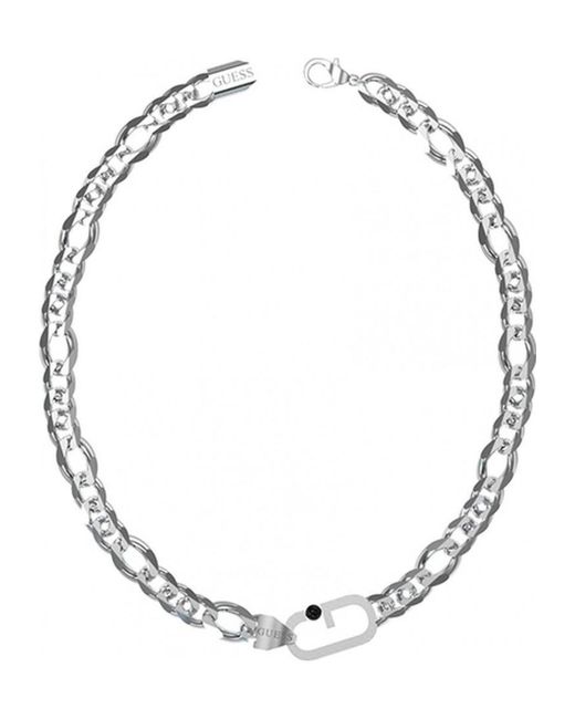 Guess White Jumn02126Jwstt-U Necklace for men