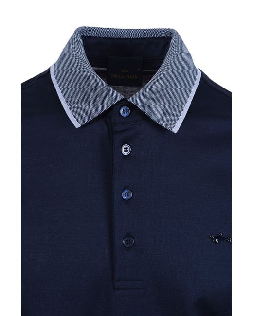 Paul & Shark Blue And Polo Cotton for men