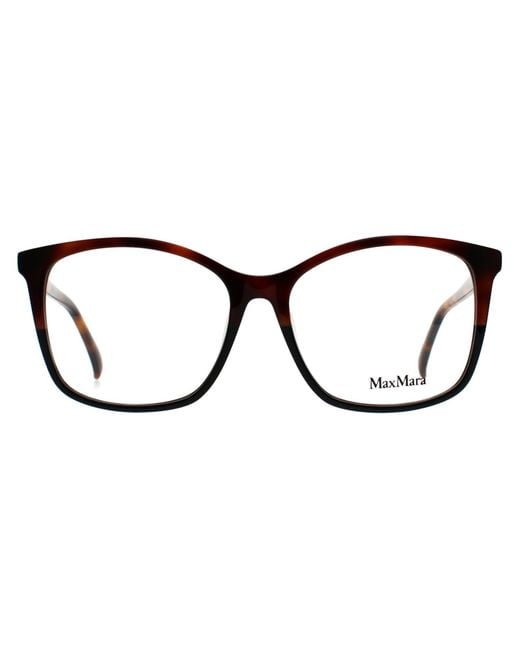 Max Mara Brown Square Tortoise Mm5023