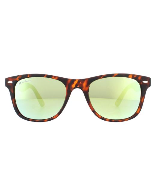 Montana Brown Sunglasses Ms10 A Matte Turtle Rubbertouch Revo