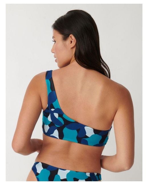 Sloggi Blue Shore Flower Horn Swim Bikini Top