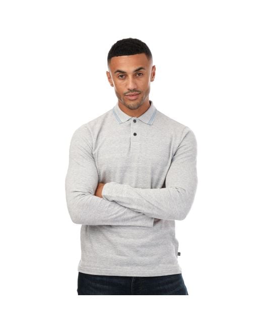 Ted Baker Gray Penine Regular Fit Polo for men