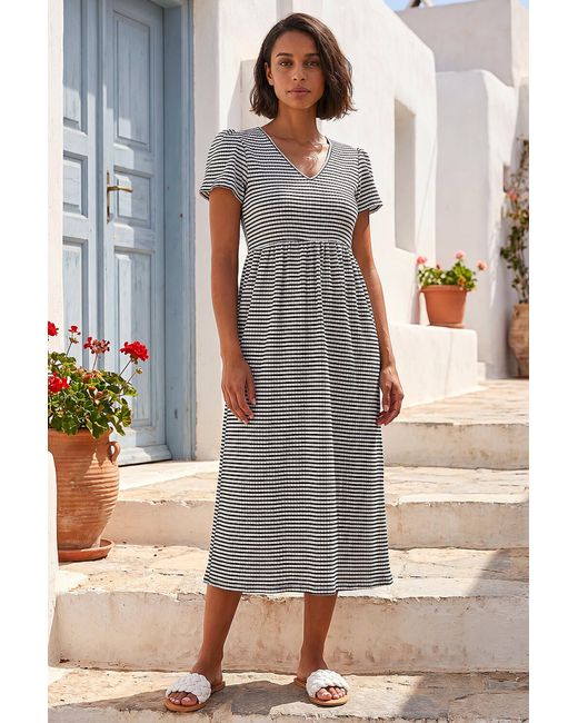 D.u.s.k Black Gingham Puff Sleeve Maxi Dress