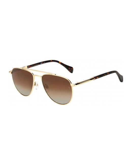 Rag & Bone Metallic Rnb1044-G-S-3Yg55La Rnb1044 55 G S 3Yg55La Sunglasses