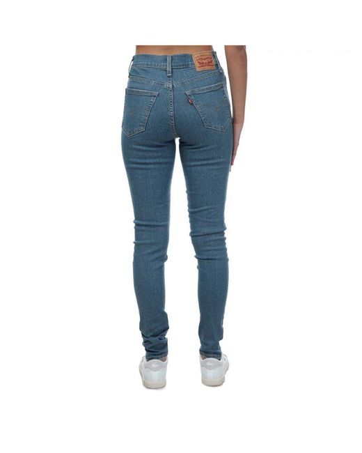 Levi's Dames 720 High Rise Super Skinny Jeans In Lichtblauw in het Blue