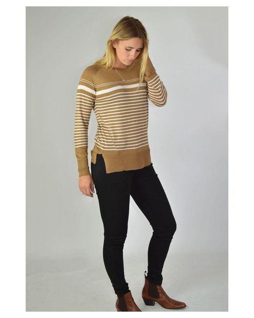 Secret Label Natural Striped Lightweight Jumper