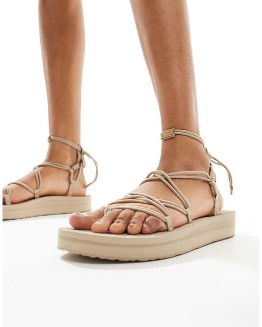 Teva Infinity Midform Sandals in Brown Lyst UK