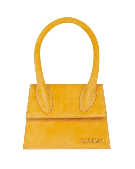 Jacquemus Yellow Le Chiquito Moyen Bag Leather