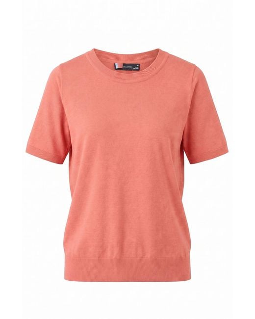 Secret Label Pink Cotton Short Sleeve Knit Top