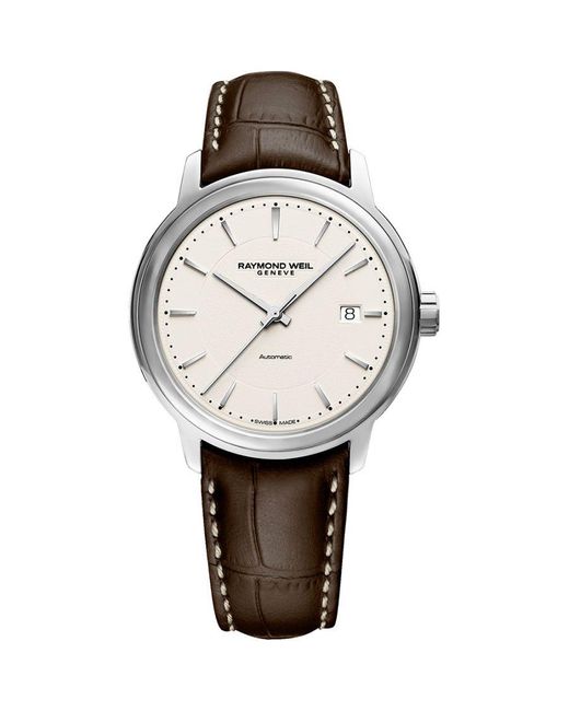 Raymond Weil Gray Maestro Brown Watch 2237-stc-65011 Leather for men