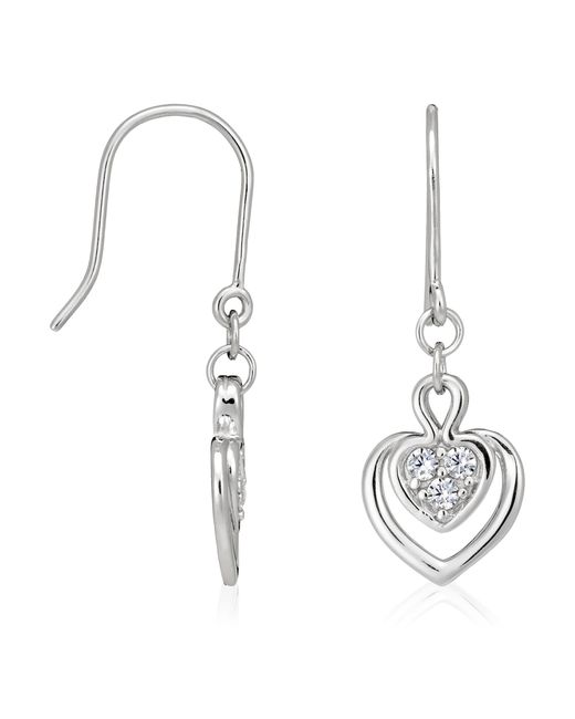 Orphelia Metallic 925 Sterling Drop Earrings