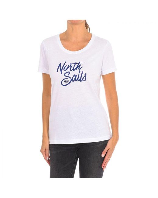 North Sails T-shirt Met Korte Mouwen 9024300 in het White